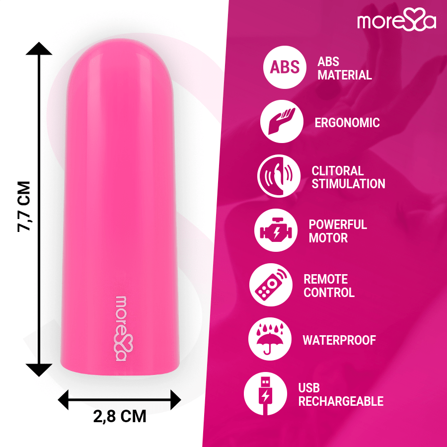 MORESSA - NIX VIBRATOR REMOTE CONTROL PINK - Kink&Play