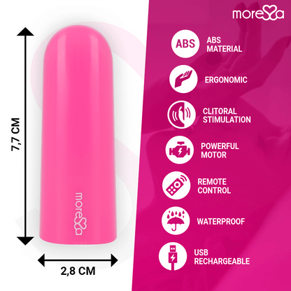 MORESSA - NIX VIBRATOR REMOTE CONTROL PINK - Kink&Play