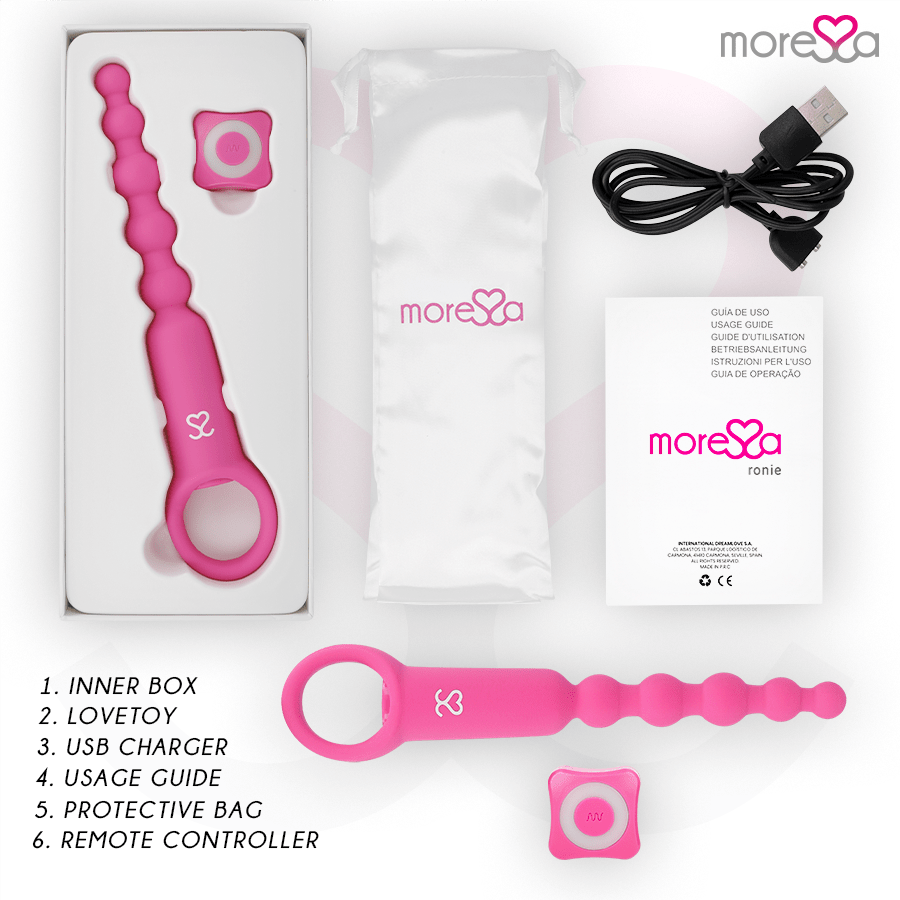 MORESSA - RONIE REMOTE CONTROL ANAL PLEASURE PINK - Kink&Play