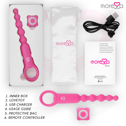 MORESSA - RONIE REMOTE CONTROL ANAL PLEASURE PINK - Kink&Play