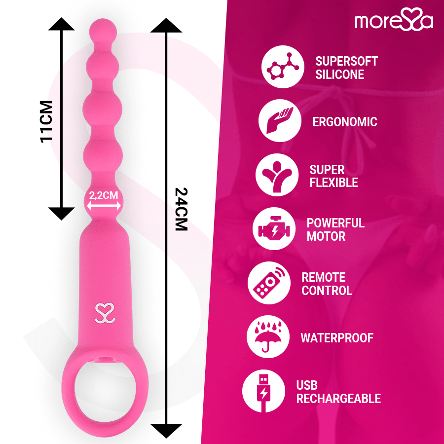 MORESSA - RONIE REMOTE CONTROL ANAL PLEASURE PINK - Kink&Play