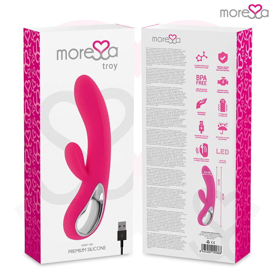 MORESSA - TROY PREMIUM SILICONE RECHARGEABLE - Kink&Play