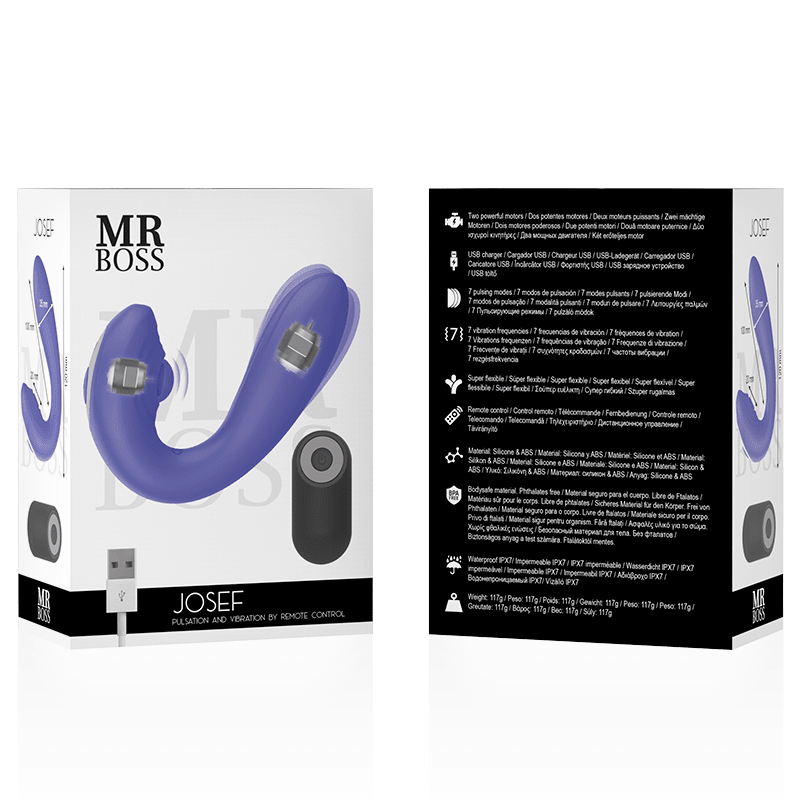 MR BOSS - JOSEF PULSATION & VIBRATION REMOTE CONTROL FOR COUPLES - Kink&Play
