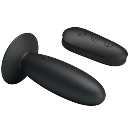 MR PLAY - ANAL PLUG WITH VIBRATION BLACK REMOTE CONTROL - Kink&Play