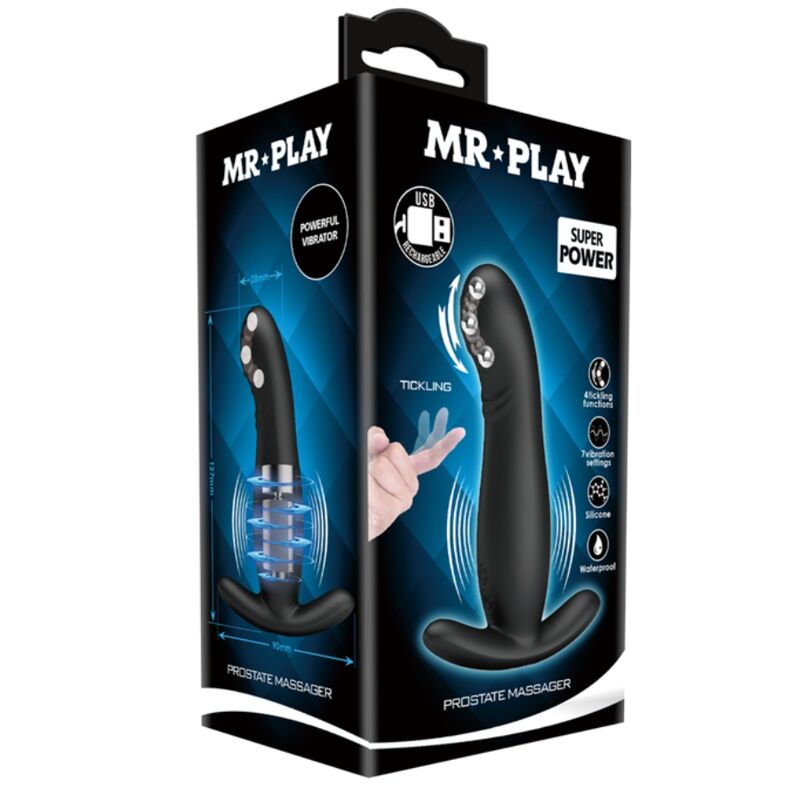 MR PLAY - RECHARGEABLE BLACK PROSTATE MASSAGER - Kink&Play