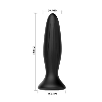 MR PLAY - RECHARGEABLE BLACK VIBRATOR ANAL PLUG - Kink&Play