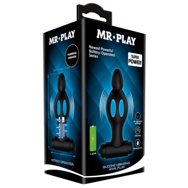 MR PLAY - SILICONE ANAL PLUG WITH VIBRATION - Kink&Play
