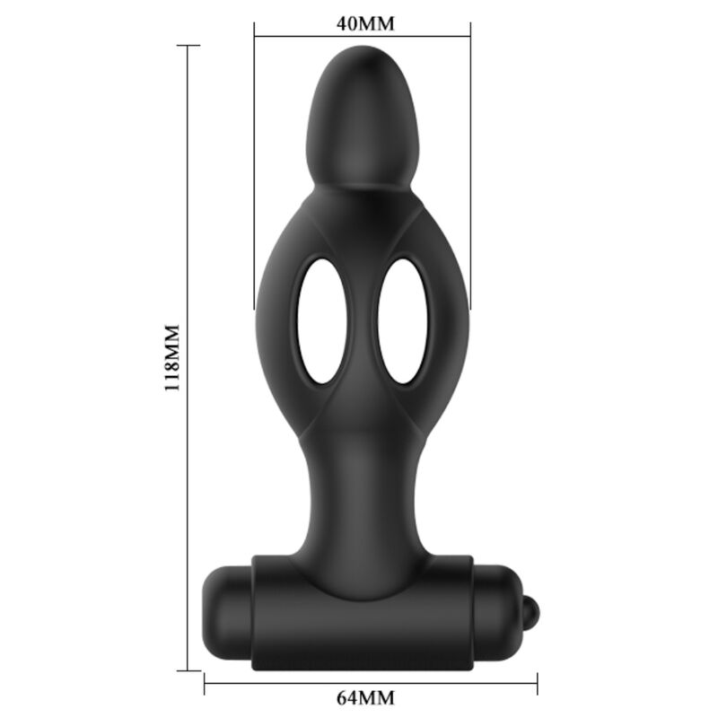 MR PLAY - SILICONE ANAL PLUG WITH VIBRATION - Kink&Play