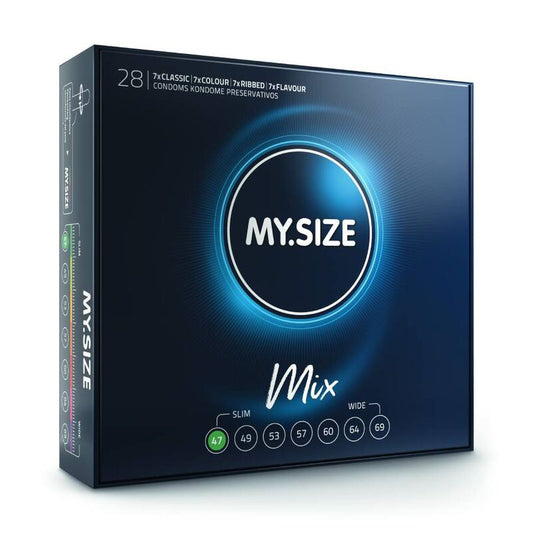 MY SIZE - MIX CONDOMS 47 MM 28 UNITS - Kink&Play