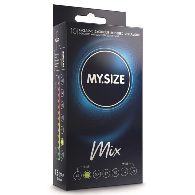 MY SIZE - MIX CONDOMS 49 MM 10 UNITS - Kink&Play