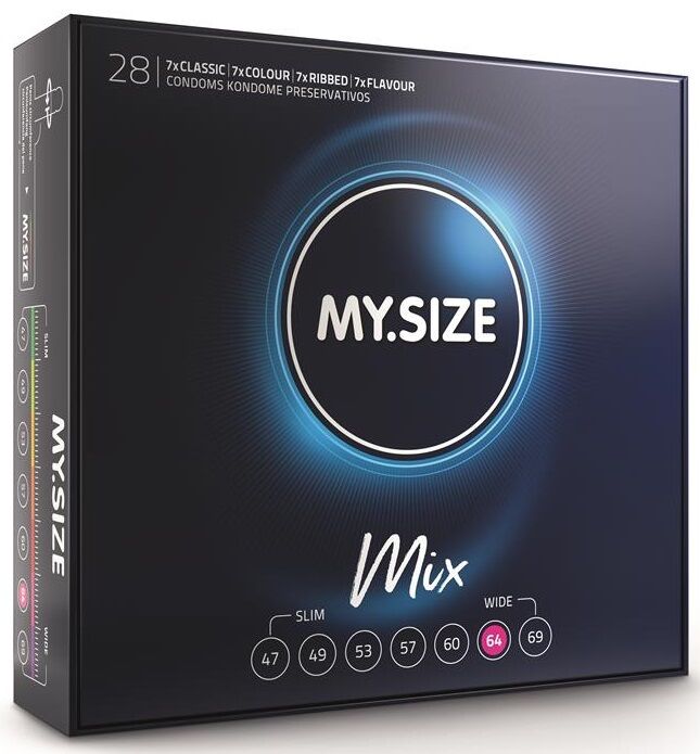 MY SIZE - MIX CONDOMS 64 MM 28 UNITS - Kink&Play