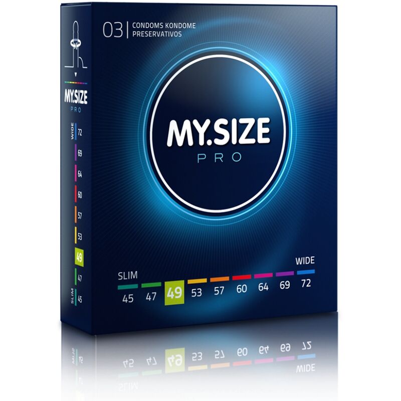 MY SIZE - PRO CONDOMS 49 MM 3 UNITS - Kink&Play