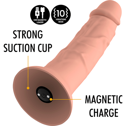 MYTHOLOGY - ASHER ORIGINAL DILDO S - VIBRATOR COMPATIBLE WITH WATCHME WIRELESS TECHNOLOGY - Kink&Play