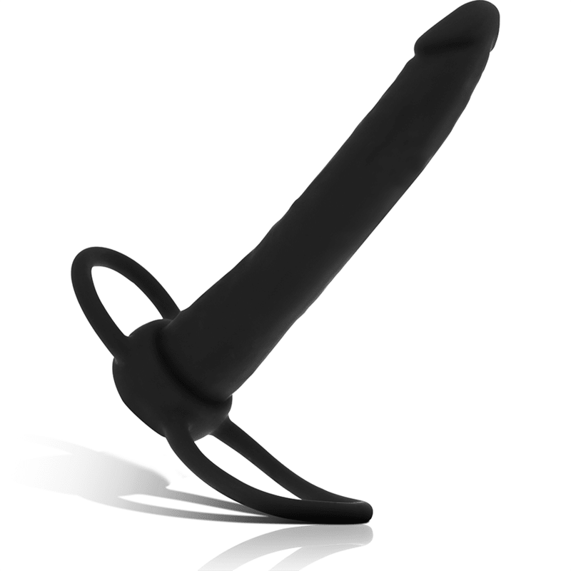 MYTHOLOGY - COBI ONYX ANAL DILDO WITH COCK AND TESTICLE RING 13 SILICONE CM - Kink&Play