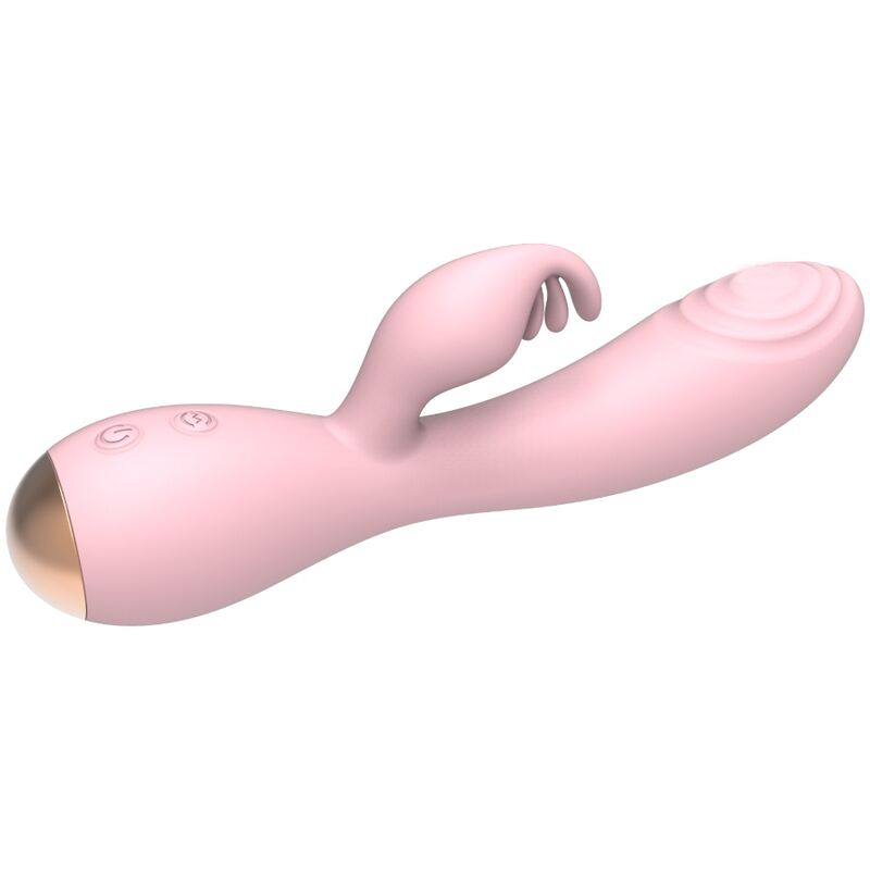 NALONE - MAGIC STICK VIBRATOR WITH RABBIT - LIGHT PINK - Kink&Play