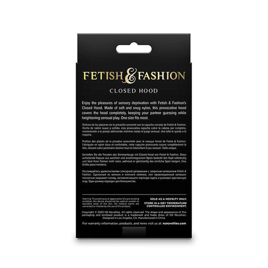 NS NOVELTIES - FETISH & FASHION CLOSED HOOD NYLON WHITE - Kink&Play