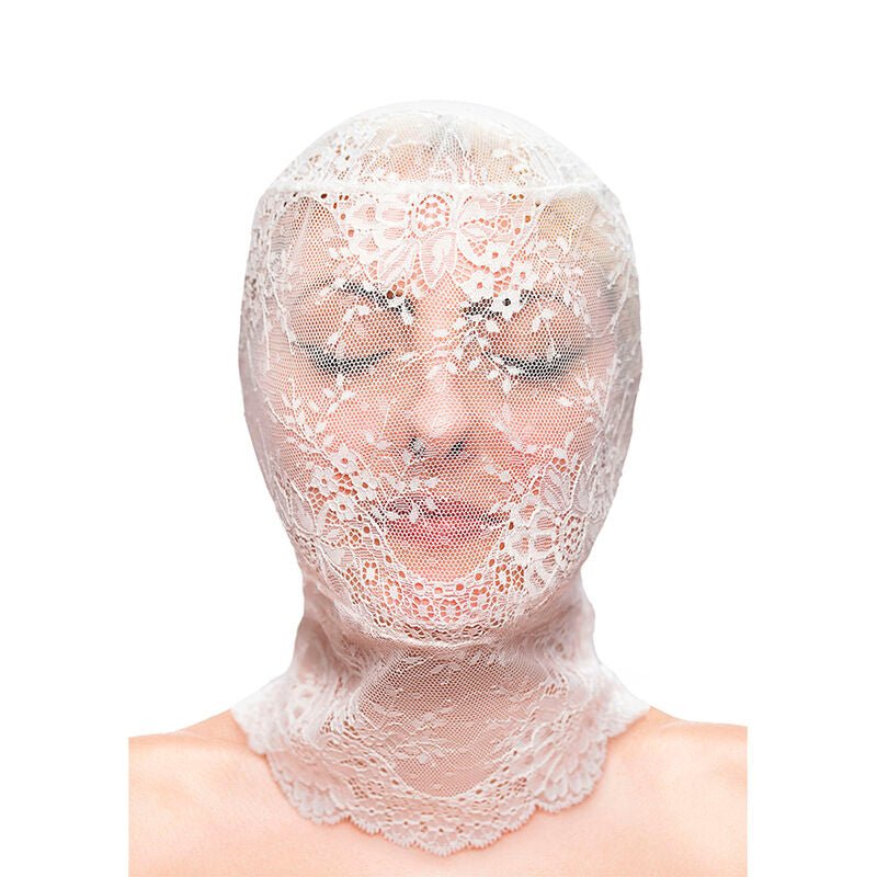 NS NOVELTIES - FETISH & FASHION LACE HOOD WHITE - Kink&Play