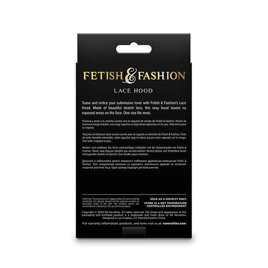 NS NOVELTIES - FETISH & FASHION LACE HOOD WHITE - Kink&Play