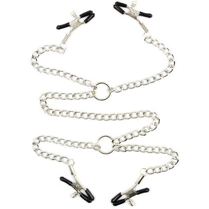 OHMAMA FETISH - 4 NIPPLE Clamps WITH CHAINS - Kink&Play