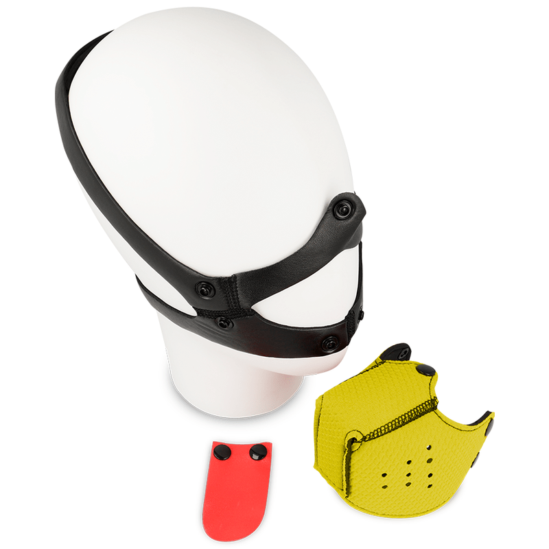OHMAMA FETISH DOG MUZZLE - YELLOW - Kink&Play