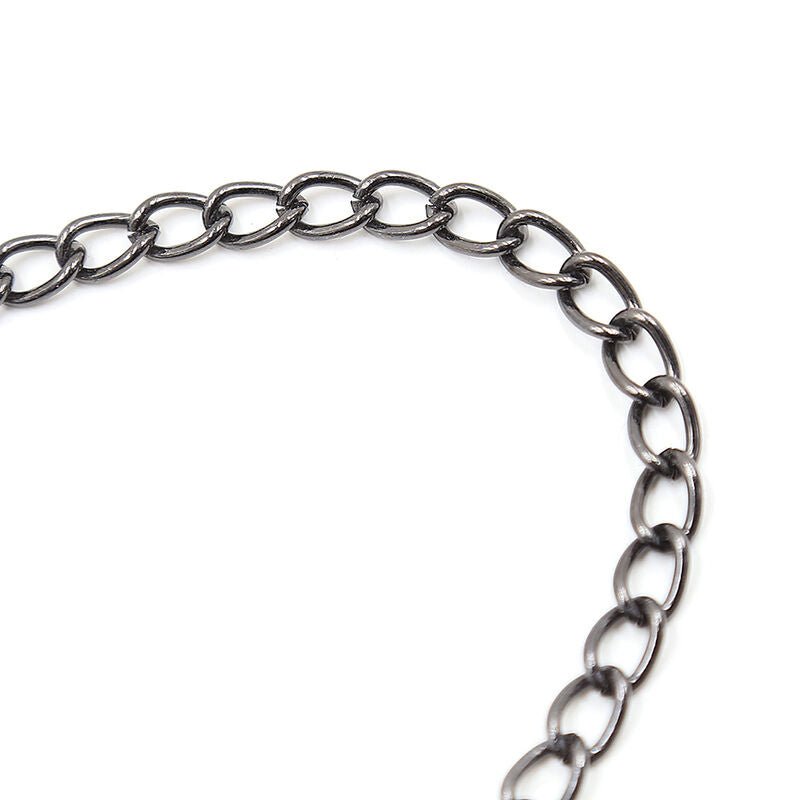 OHMAMA FETISH - METAL CLAMPS WITH BLACK CHAIN - Kink&Play