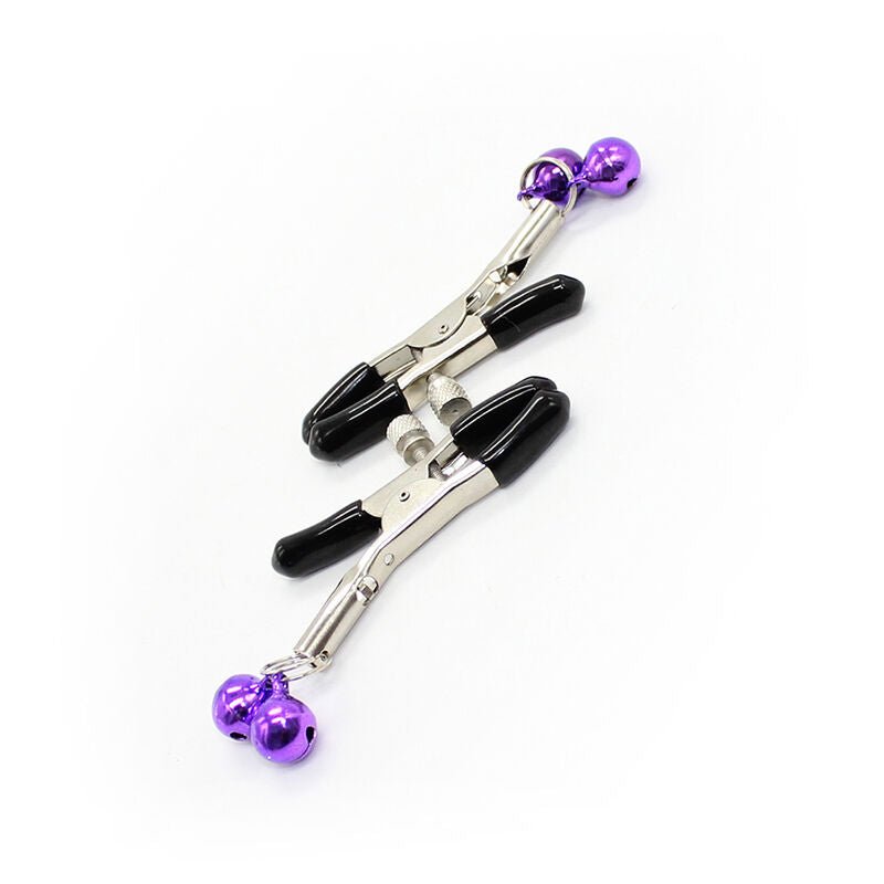 OHMAMA FETISH - NIPPLE Clamps WITH LILAC BELL - Kink&Play