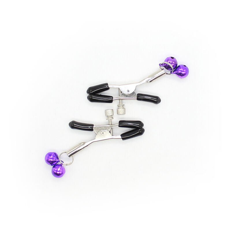 OHMAMA FETISH - NIPPLE Clamps WITH LILAC BELL - Kink&Play