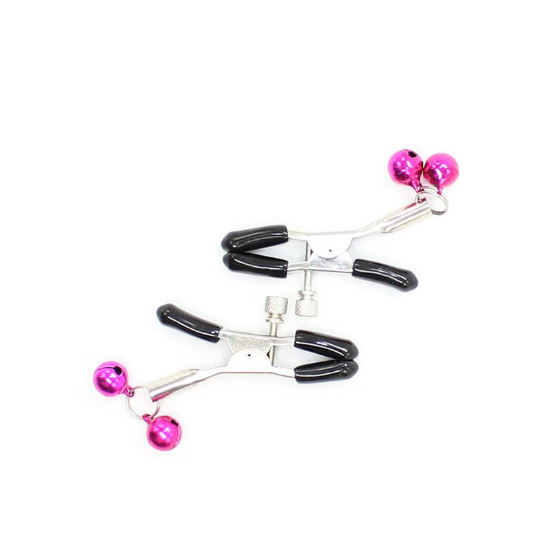 OHMAMA FETISH - NIPPLE CLAMPS WITH PINK BELL - Kink&Play