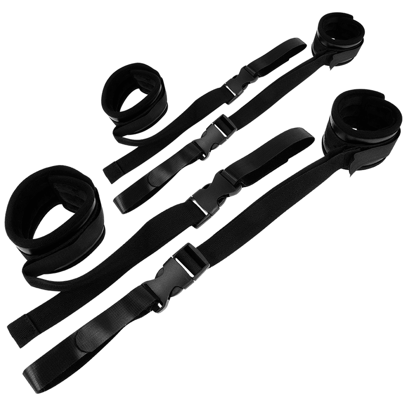 OHMAMA FETISH NYLON AND VELCRO RESTRAINT HANDCUFFS - Kink&Play