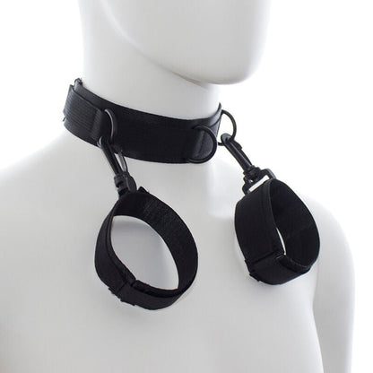 OHMAMA FETISH - NYLON HANDCUFFS AND COLLAR - Kink&Play