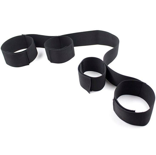 OHMAMA FETISH - SPREADER SOFT BAR FULL NYLON WRIST RESTRAINTS - Kink&Play