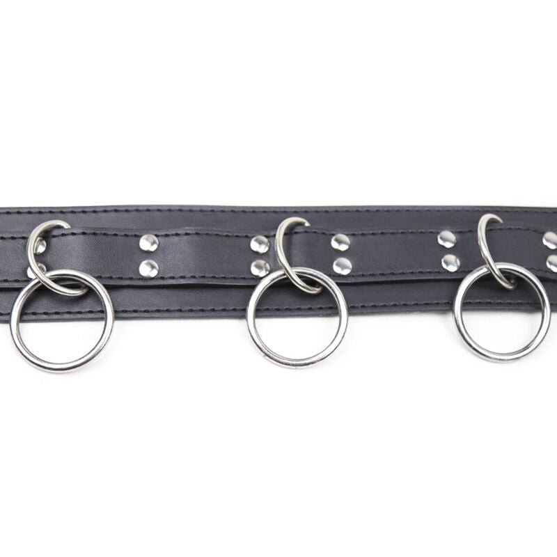 OHMAMA FETISH - SUBMISSION NECKLACE WITH 3 RINGS - Kink&Play