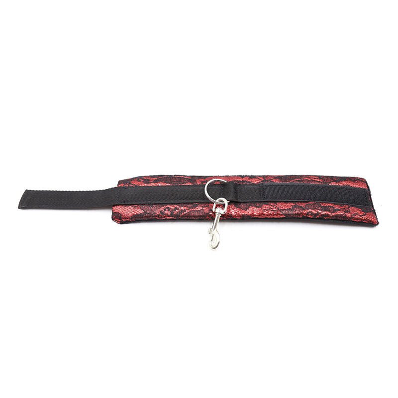 OHMAMA FETISH - VELVET HANDCUFFS WITH NYLON TAPE - Kink&Play