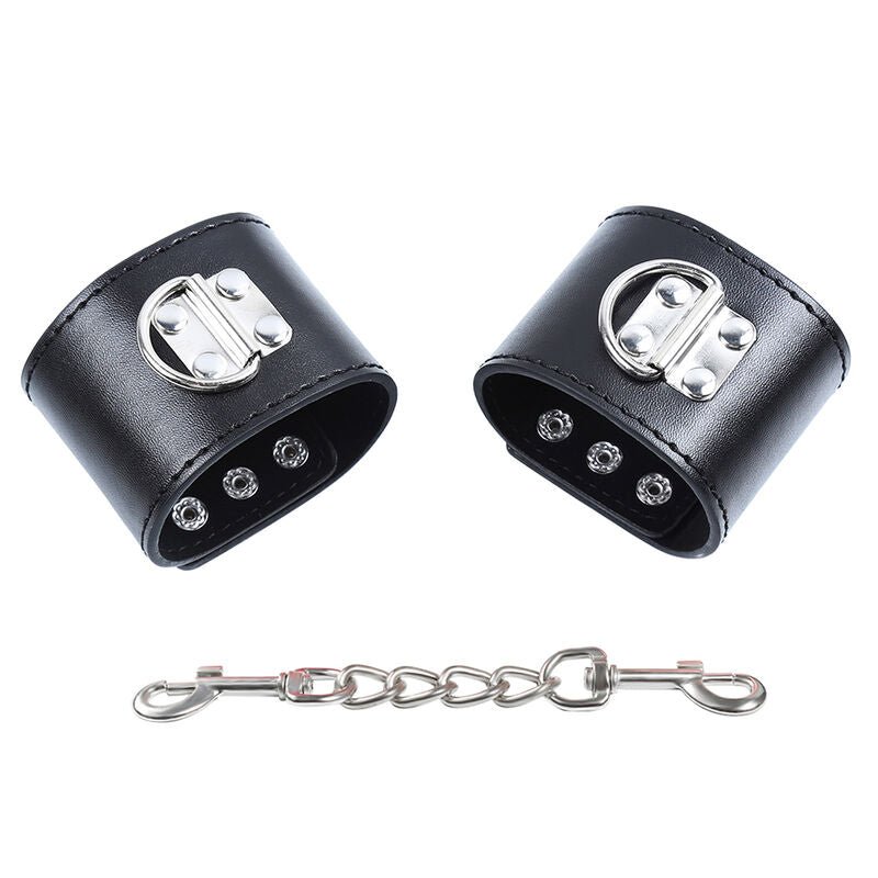 OHMAMA FETISH - WRIST RESTRAINTS SNAP FASTEN METAL - Kink&Play