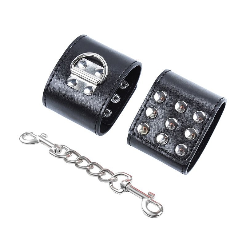 OHMAMA FETISH - WRIST RESTRAINTS SNAP FASTEN METAL - Kink&Play