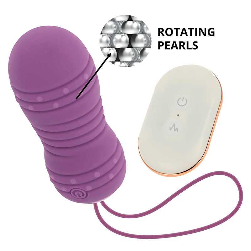 OHMAMA - REMOTE CONTROL ROTATING EGG 7 PATTERNS PURPLE - Kink&Play
