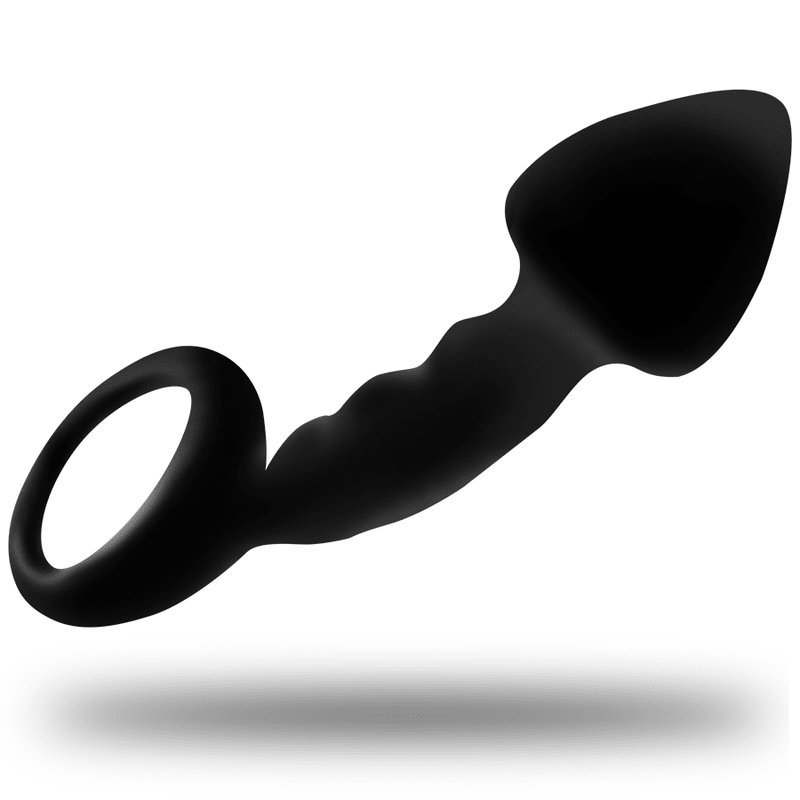 OHMAMA - RIBBED ANAL PLUG WITH RING - Kink&Play