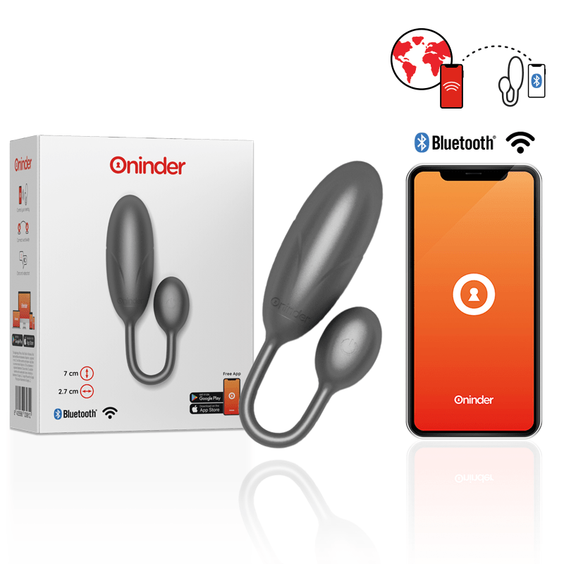 ONINDER - DENVER VIBRATING EGG PINK 7 X 2.7 CM FREE APP - Kink&Play