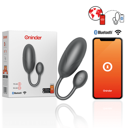 ONINDER - TOKYO VIBRATING EGG PINK 7.5 X 3.2 CM FREE APP - Kink&Play