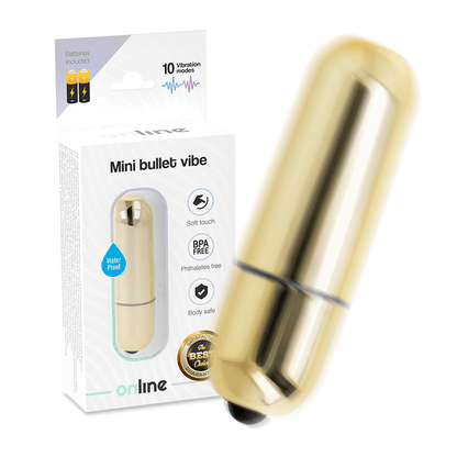ONLINE - MINI BULLET VIBE GOLDEN - Kink&Play