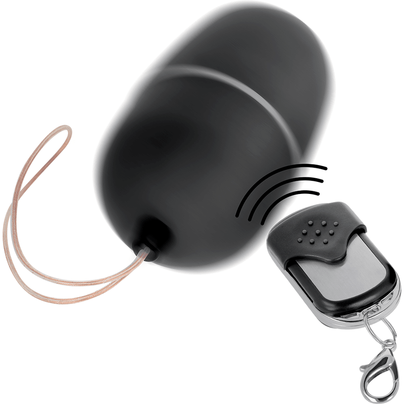 ONLINE - REMOTE CONTROL VIBRATING EGG M BLACK - Kink&Play