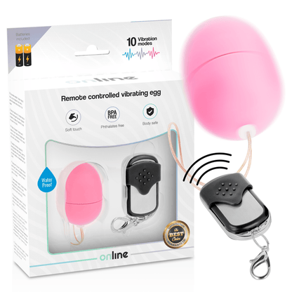 ONLINE - REMOTE CONTROL VIBRATING EGG S PINK - Kink&Play