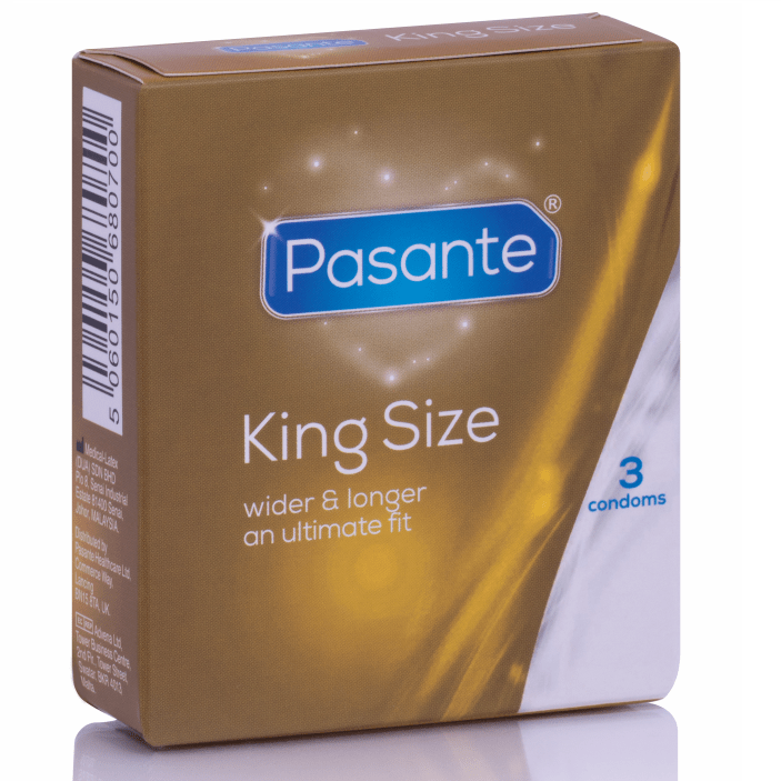 PASANTE - CONDOMS KING SIZE 3 UNITS - Kink&Play