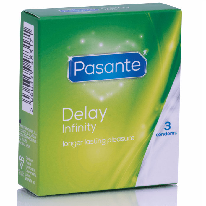 PASANTE - DELAY CONDOMS INFINITY 3 UNITS - Kink&Play