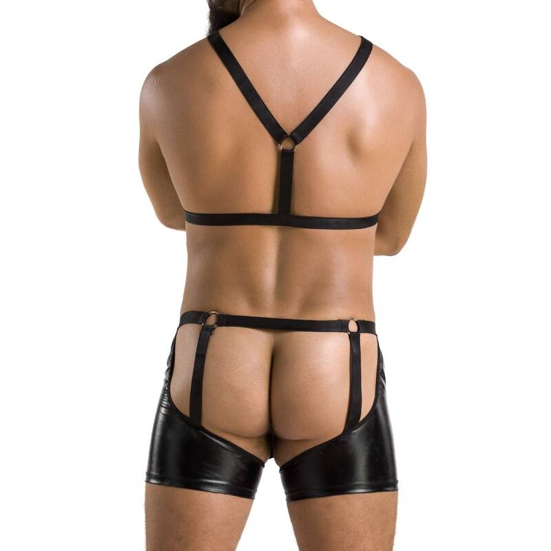 PASSION - 047 SET ARON BLACK L/XL - Kink&Play