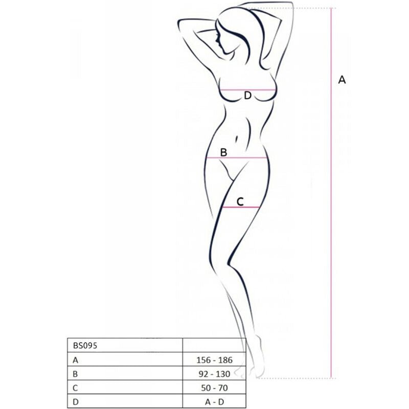 PASSION - BS095 BLACK BODYSTOCKING ONE SIZE - Kink&Play