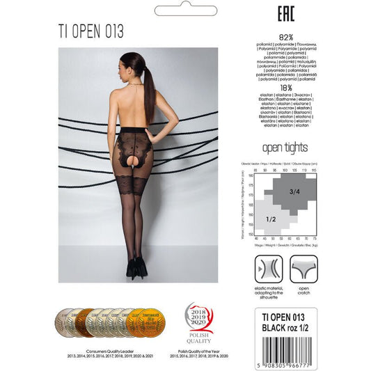 PASSION - TIOPEN 013 BLACK TIGHTS 1/2 20/40 DEN - Kink&Play