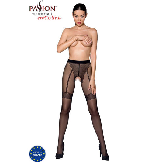 PASSION - TIOPEN 016 BLACK TIGHTS 1/2 20 DEN - Kink&Play