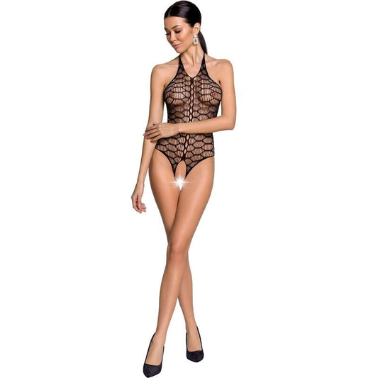 PASSION - WOMAN BS087 BLACK BODYSTOCKING ONE SIZE - Kink&Play