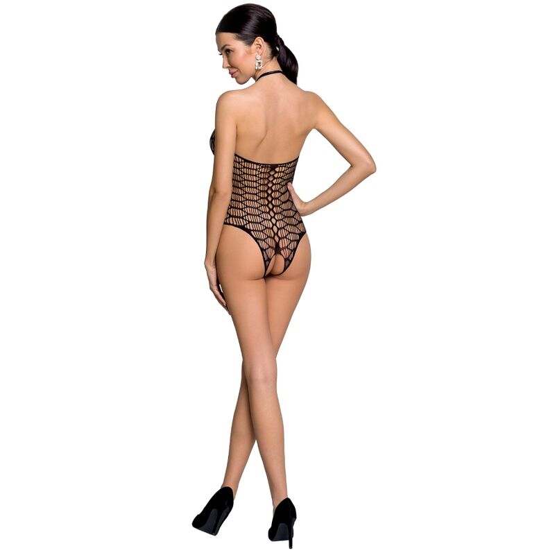 PASSION - WOMAN BS087 BLACK BODYSTOCKING ONE SIZE - Kink&Play